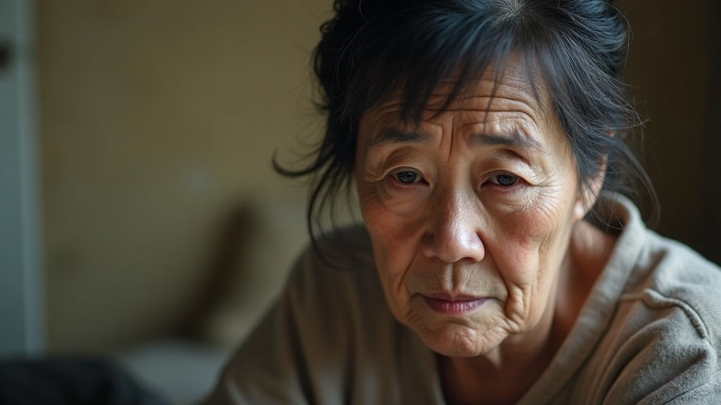 Tense Family Portrait in Japanese Home