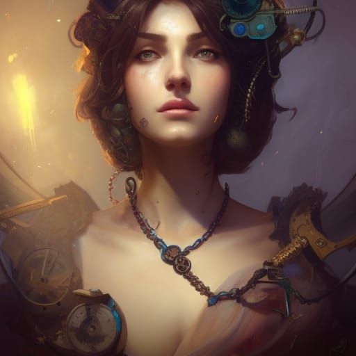 Steampunk Juliet Portrait in 8K Resolution