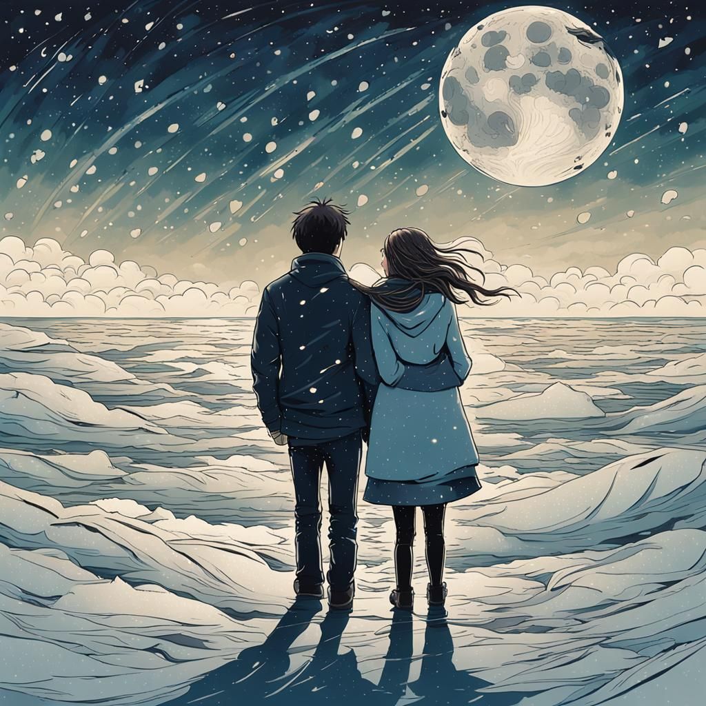 Heartbreak Across the Miles: A Detailed Matte Painting