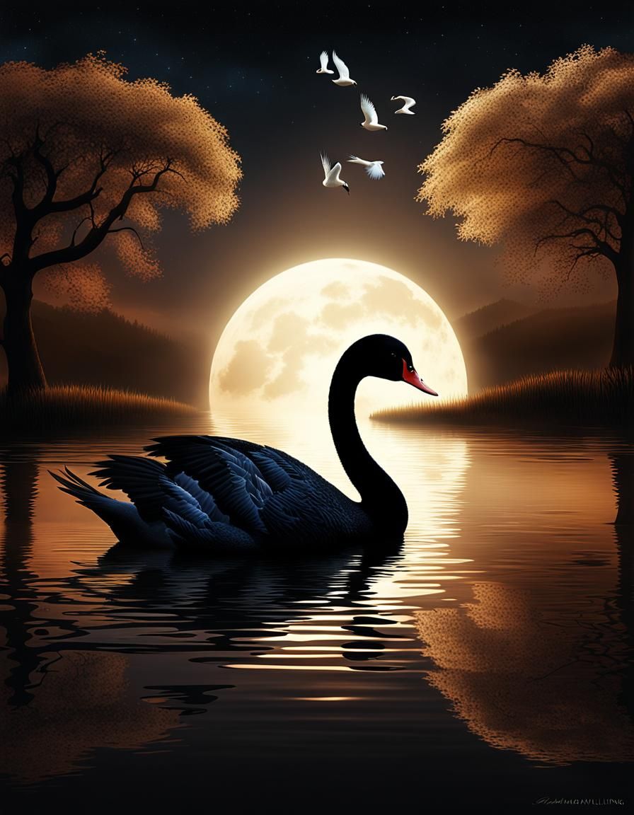 graceful and stunning swan