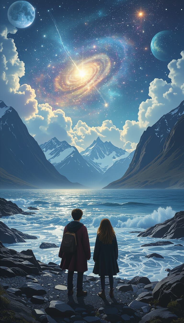 Harry Potter Stargazing, Surreal Holographic Scene