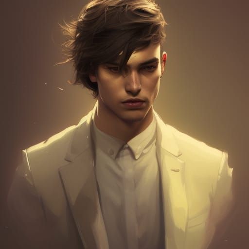 Ambivalent Teenager Portrait in Hyperdetailed Style