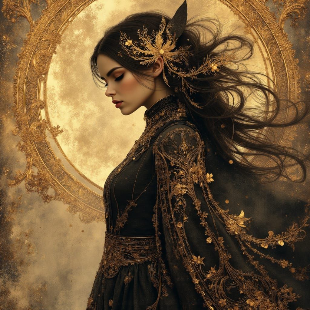 Breathtaking Silhouette with Hyperdetailed Background