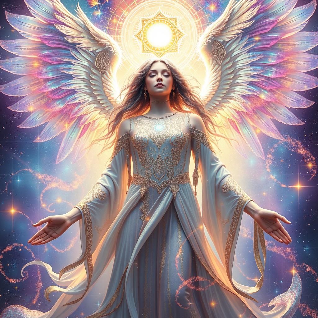 Majestic Being Radiates Astral Power in Visionary Style