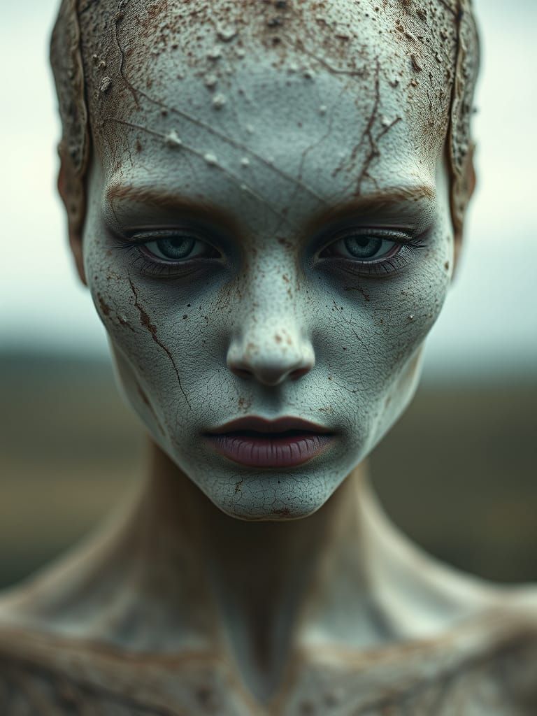 Ethereal Figures in a Dreamlike Landscape