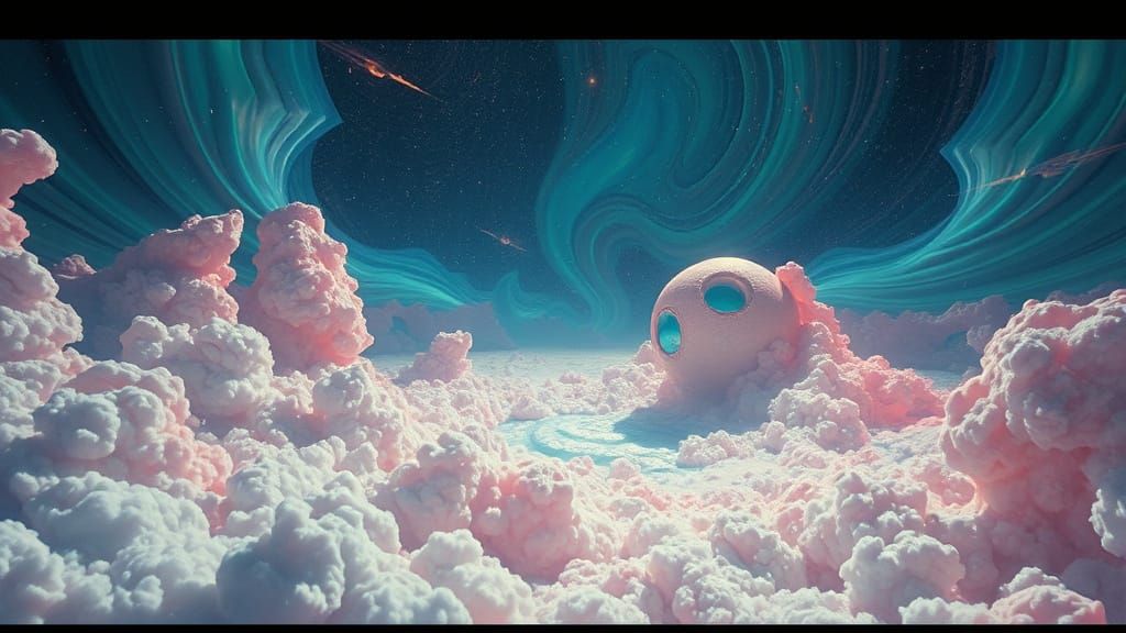 Epic Cosmic Film Still in Cinematic Lighting
