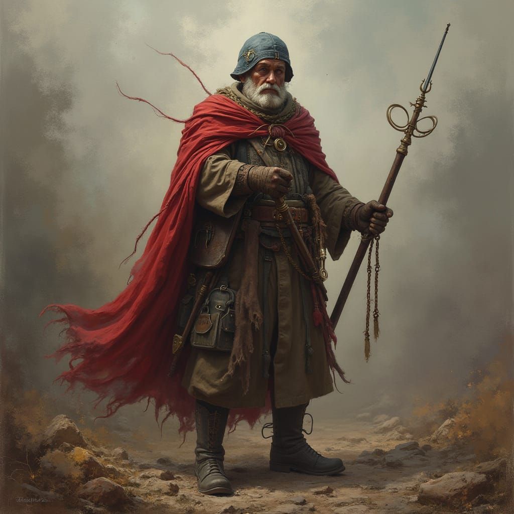 Cyberpunk Cityscape in Bold Brushwork