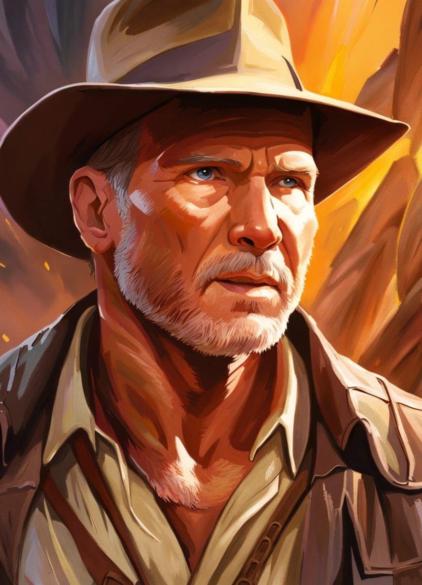 Indiana Jones Archeological Dig: Hyperrealistic Concept Art