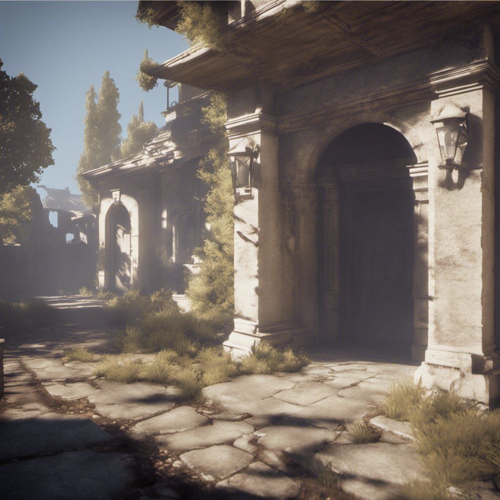 Nightmarish 3D Render: Shadow and Depth