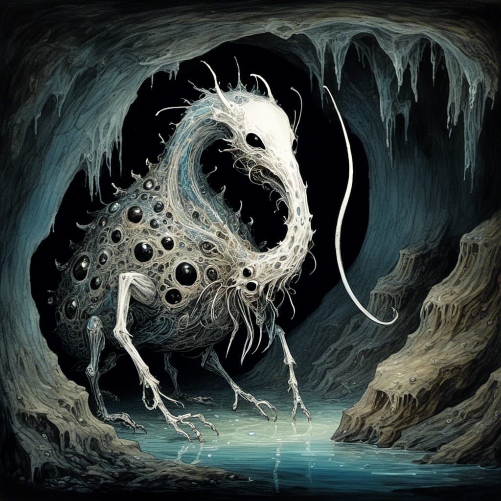 Bioluminescent Cave Chimera