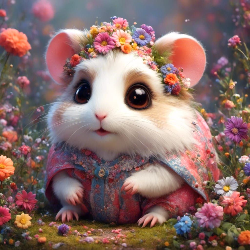 Cute Hamster Portrait