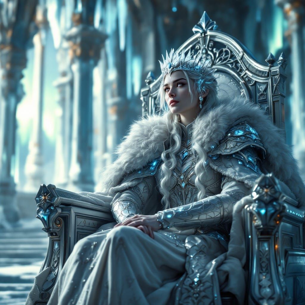 Nordic Queen Radiates Compassion and Power in Majestic Icy P...