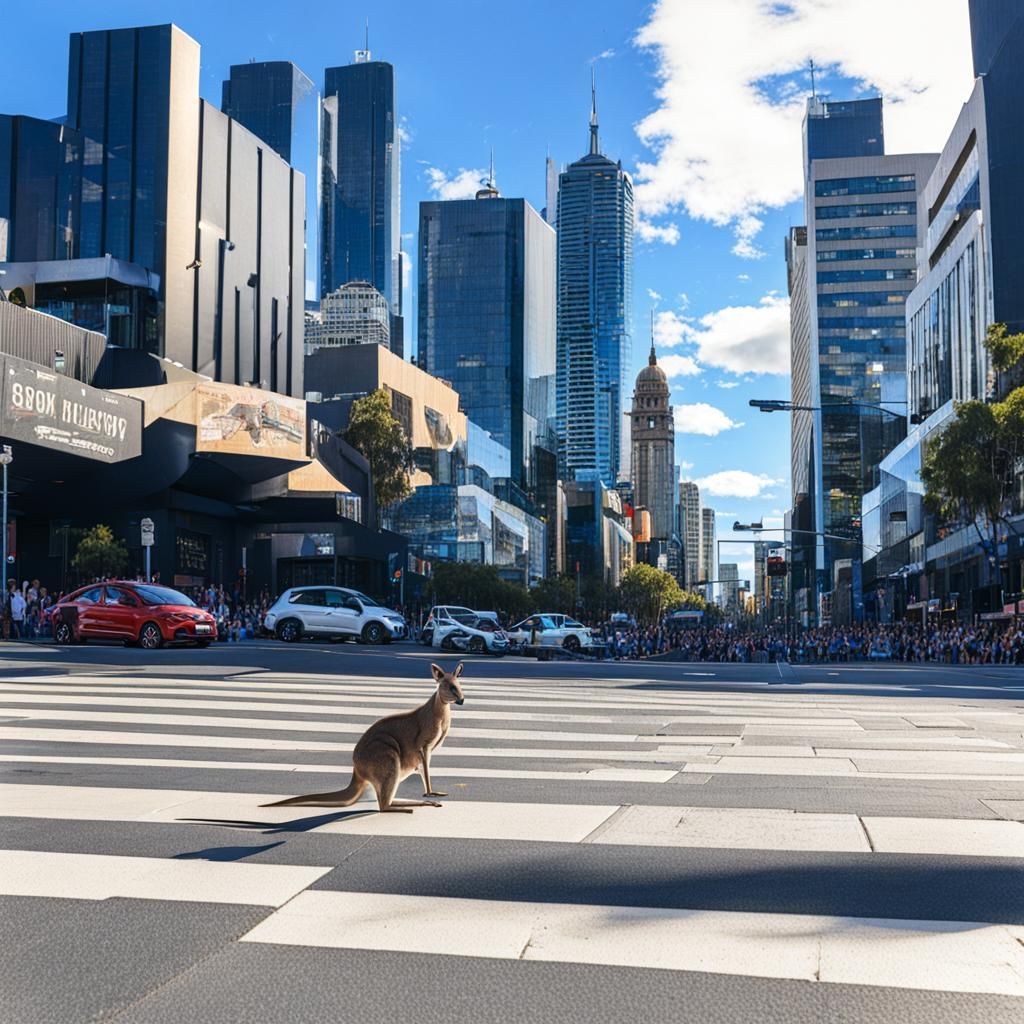Kangaroo's Urban Adventure