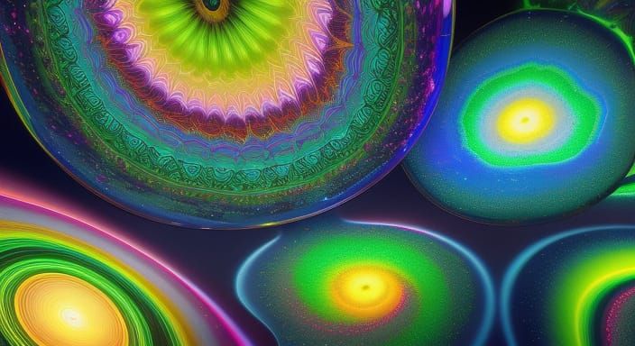 Illuminated Maelstrom in Digital Fantasy Art