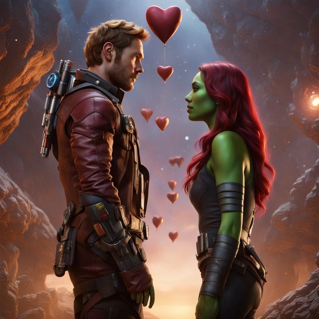 Peter Quill and Gamora: A Guardian's Love