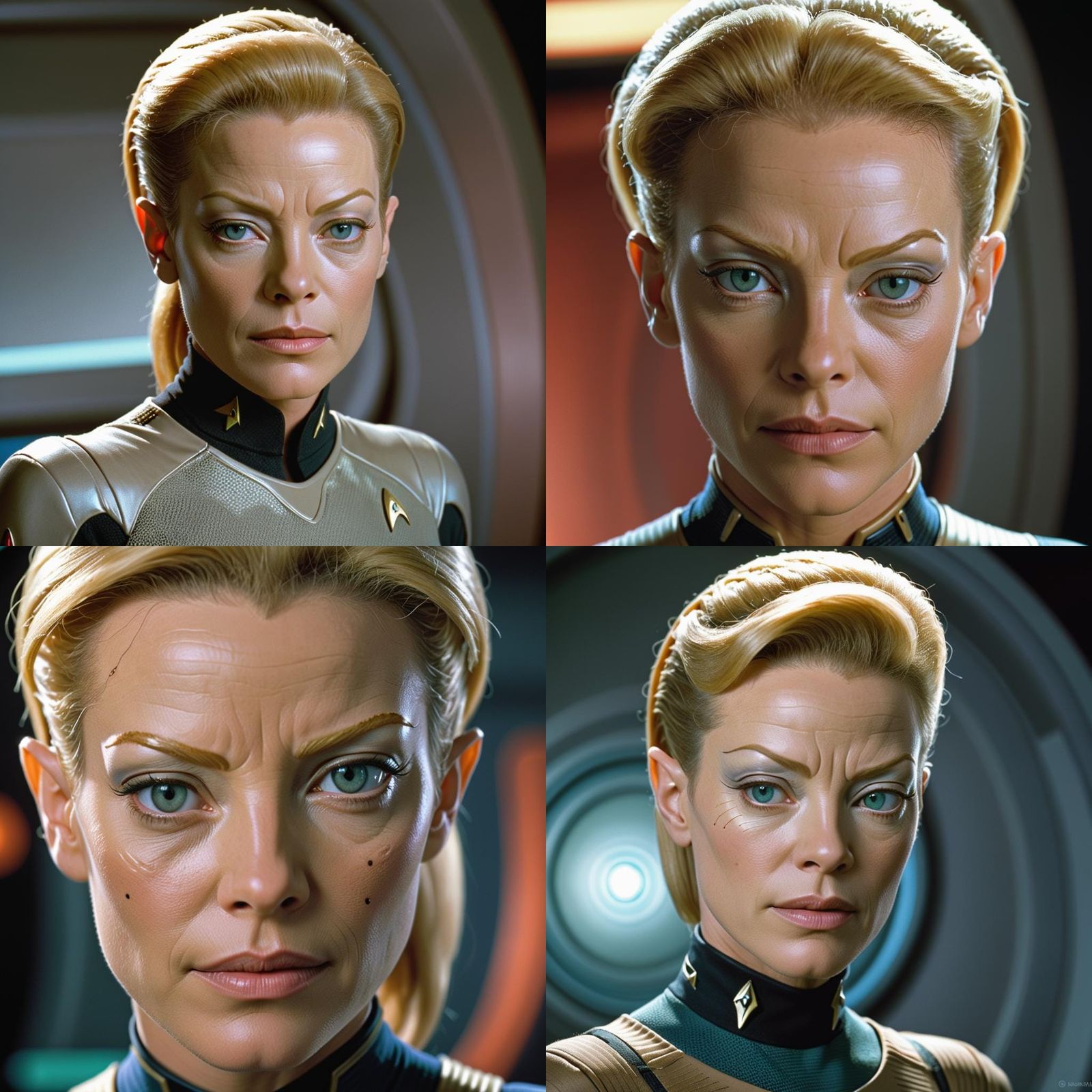 Seven of Nine with Eyebrow Implant, Star Trek