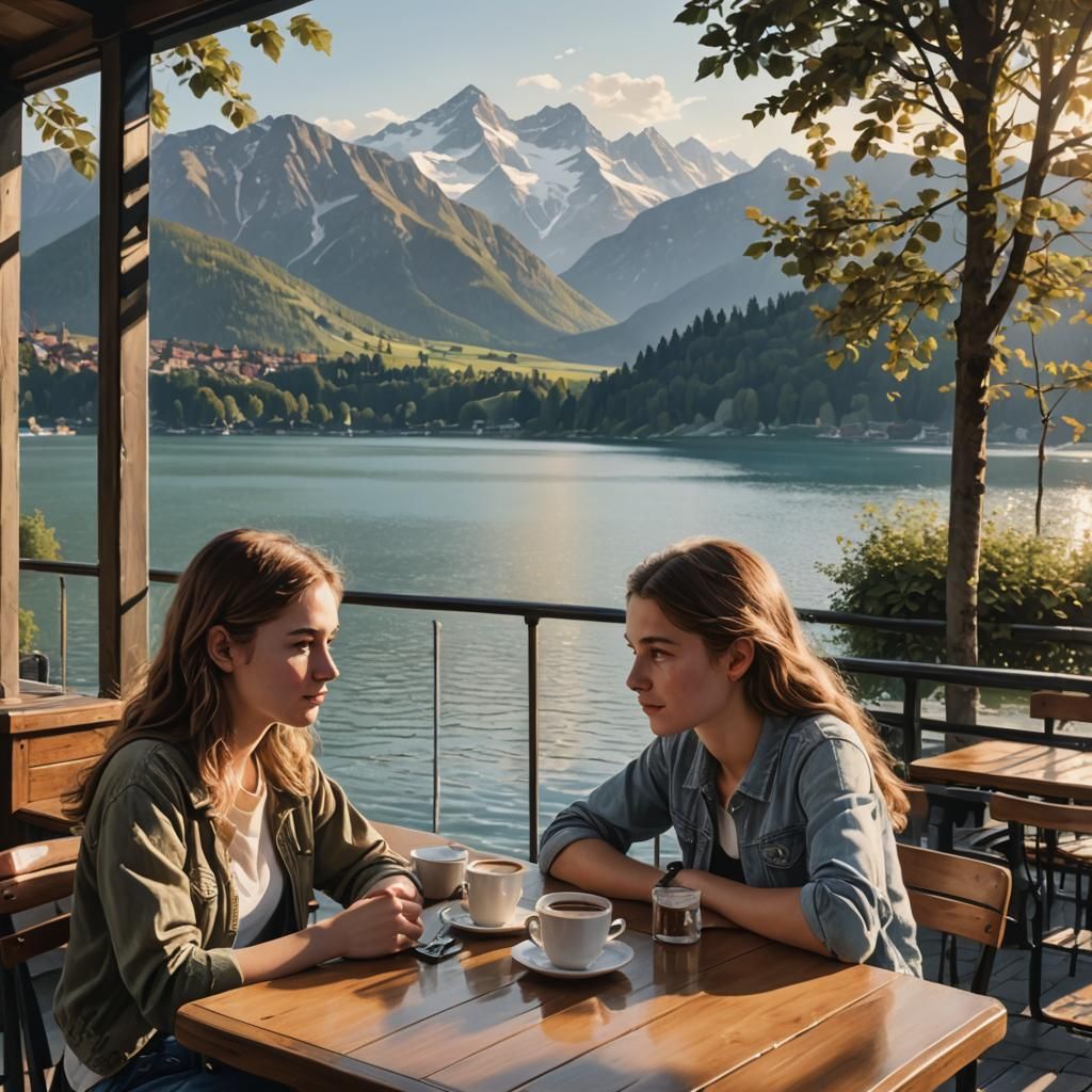 Cafe Lakeside: A Moment of Connection
