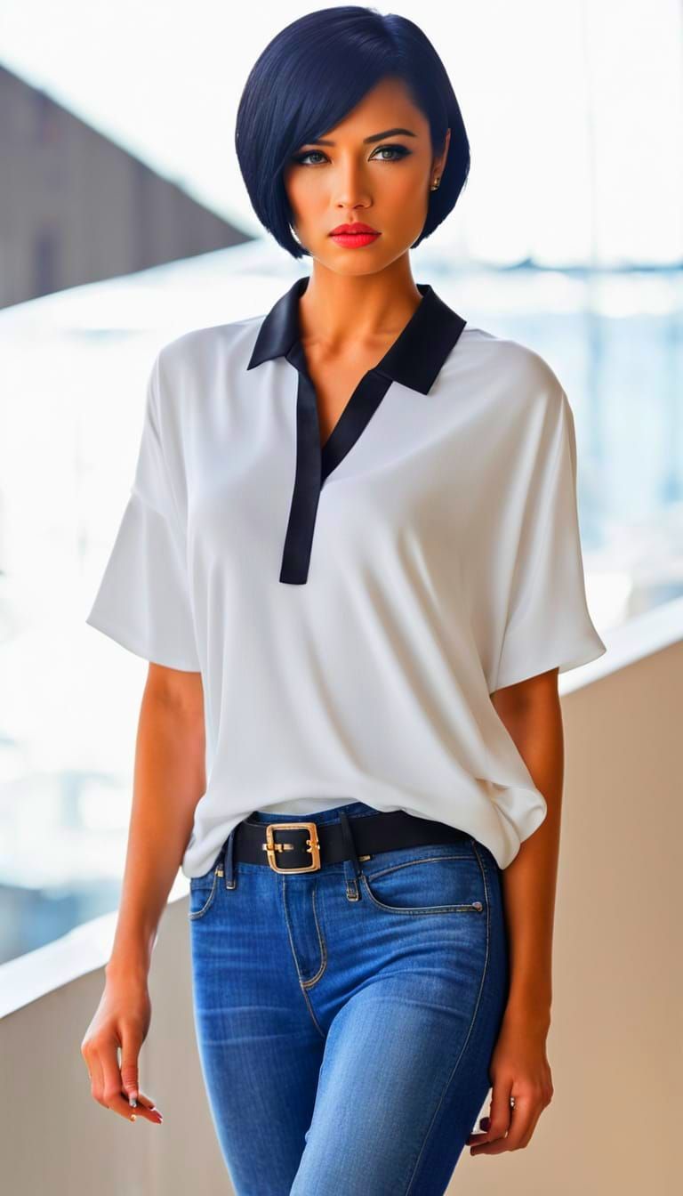 Glamorous Actress in Art Deco Opulence