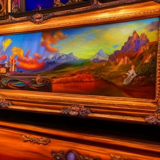 Rainbow Bar at the Folies-Bergère in Fantasy Style