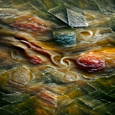 Jupiter's Swirling Clouds and Colorful Bands