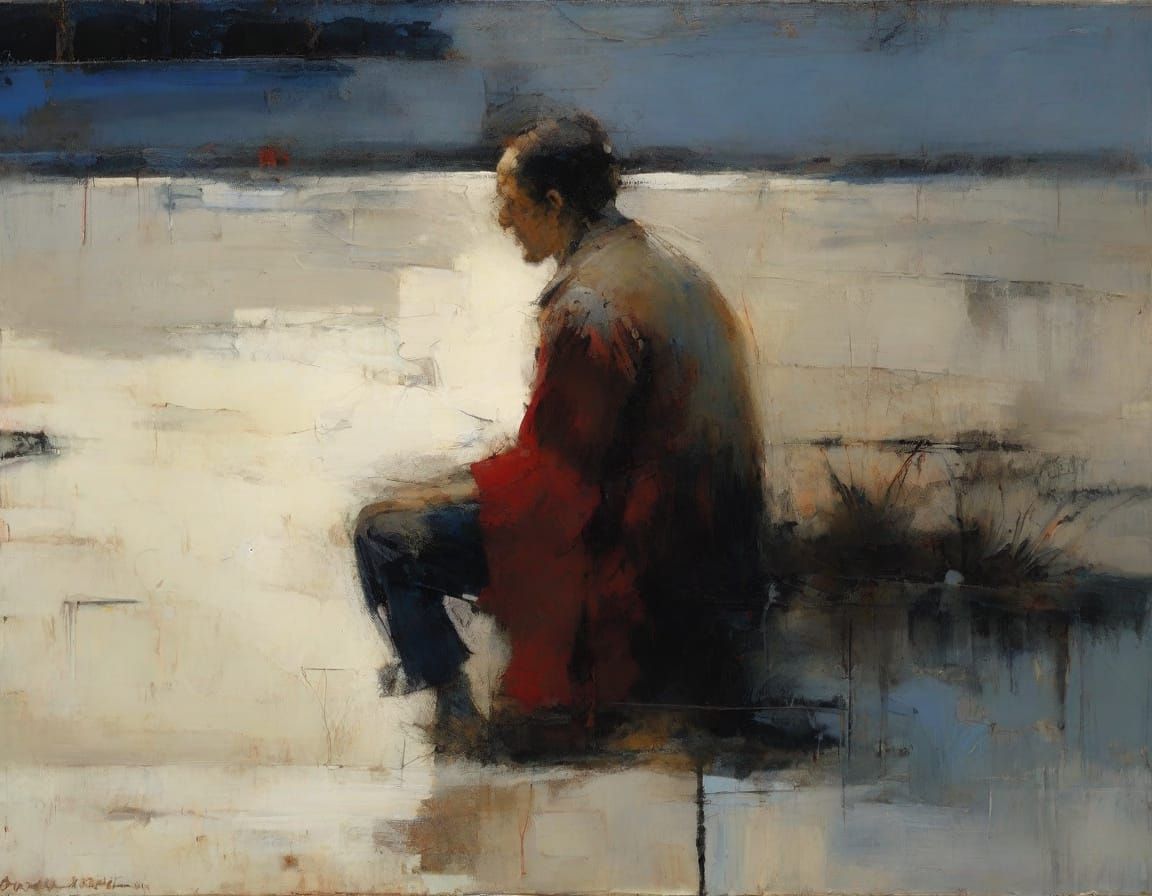 Impressionist Figure Study with Earth Tones