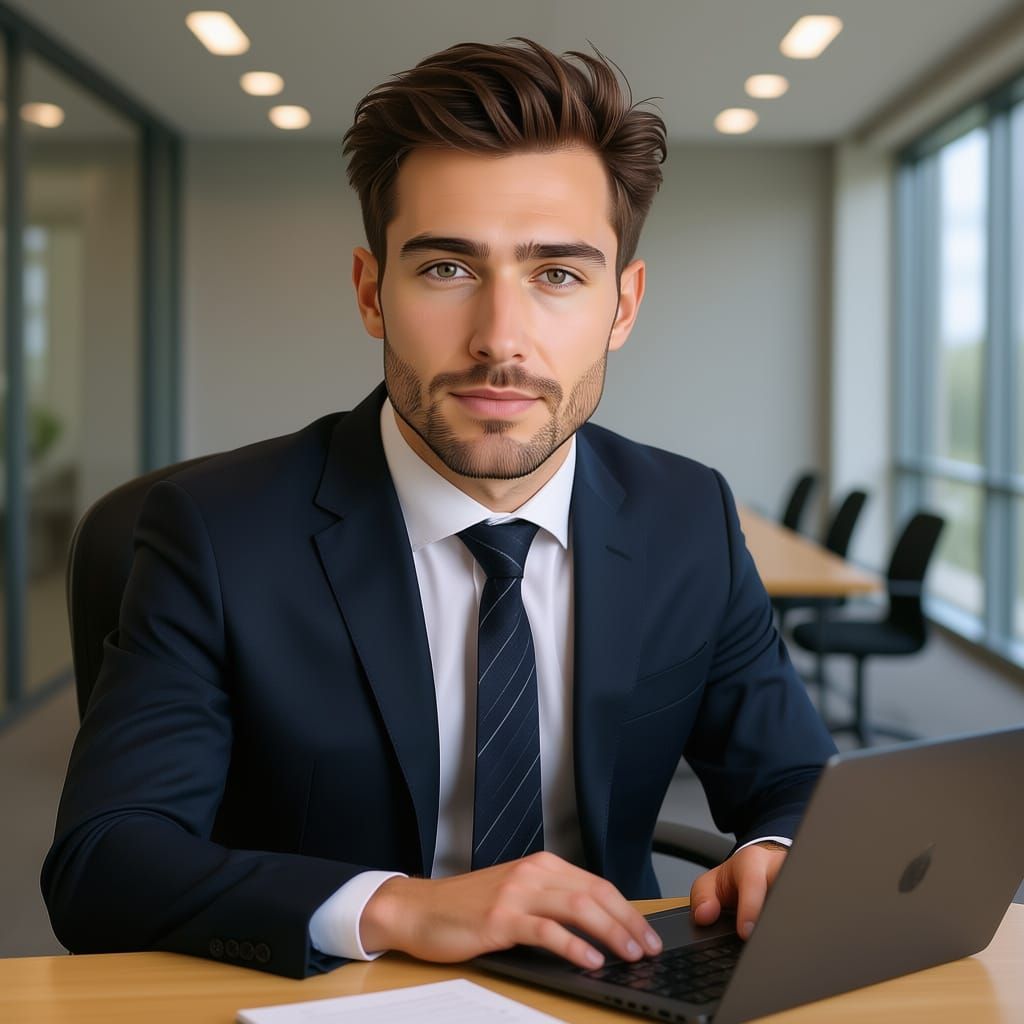 Professional Realistic UK Male Portrait