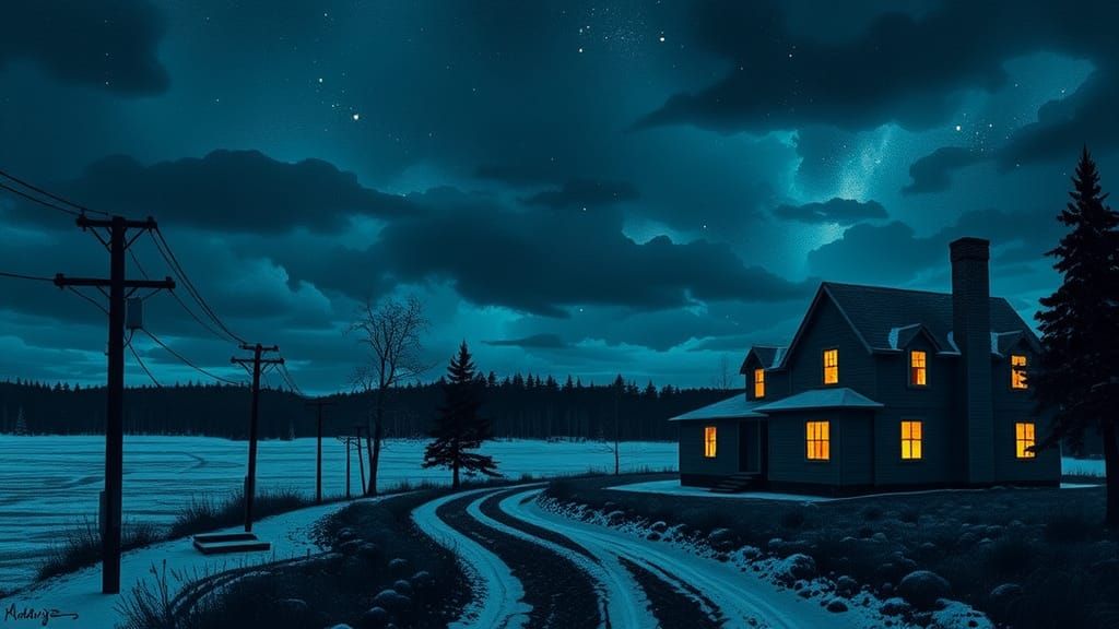 Madawaska, Maine: Modern European Ink Painting