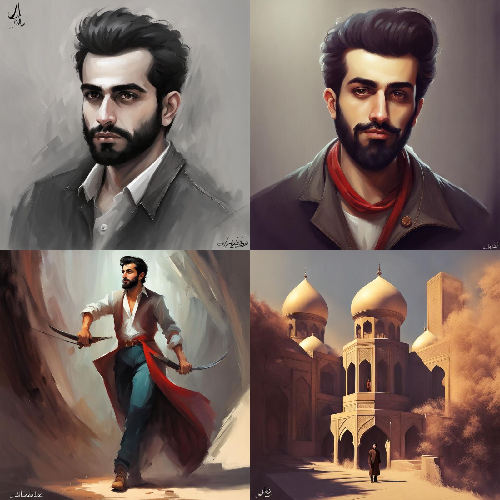 Artwork in the Style of Shahab Alizadeh