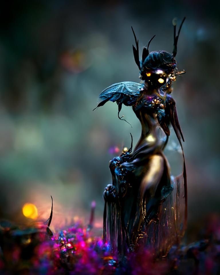 Dark Faerie: Hyperreal Digital Matte Painting