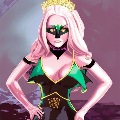 Amanda Bynes as Dark Queen in Anime Cel Shading Style