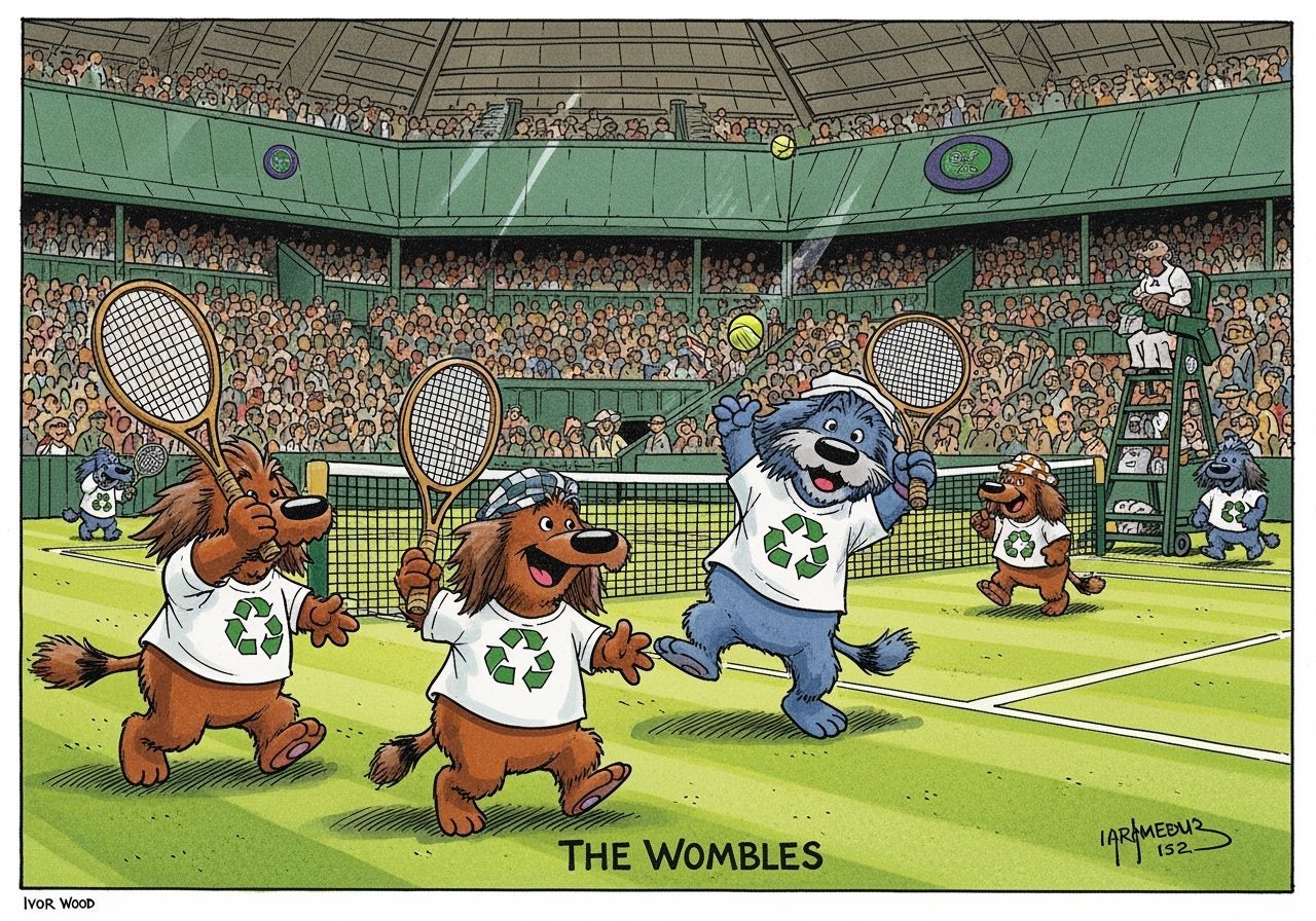 The Wombles Play Tennis at Wimbledon