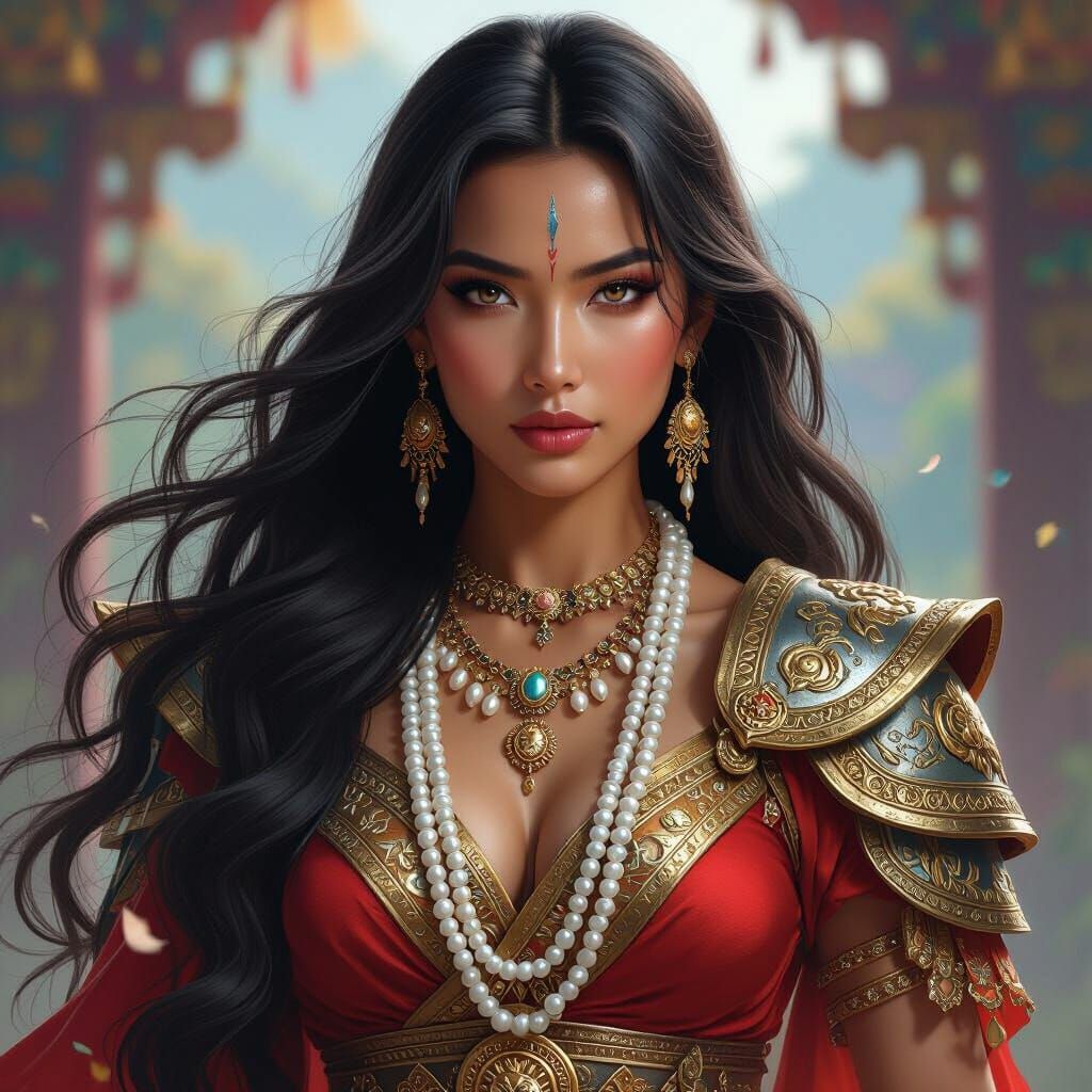 Filipino War Goddess: Detailed Concept Art