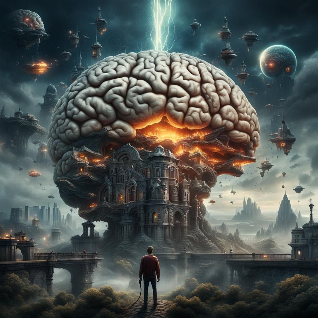 Dangers of the Brain: Epic Digital Matte Painting