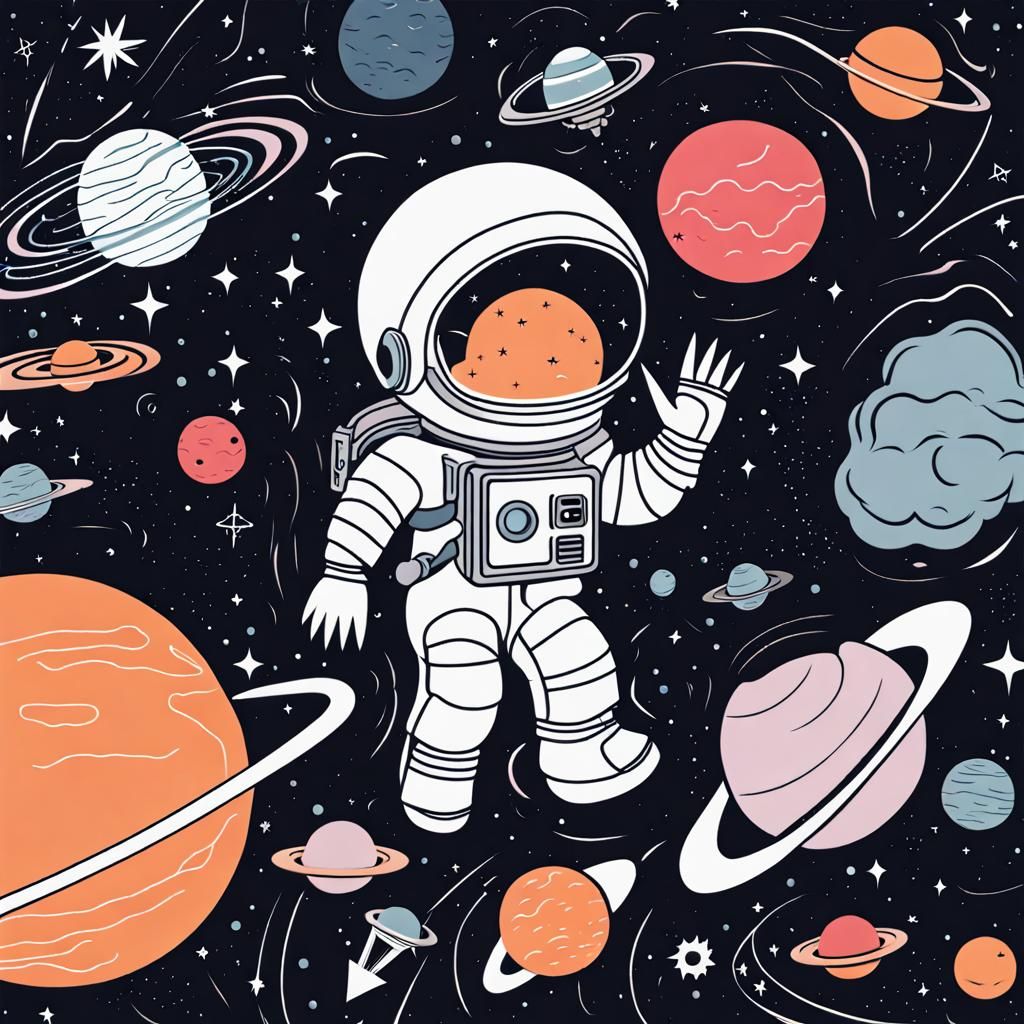 AI Generated Image of Outer Space