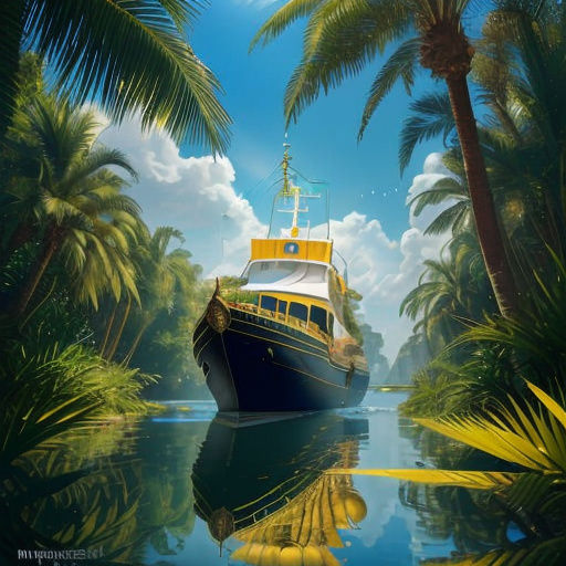 Egyptian God Ra Navigates Solar Barque Across Nile River