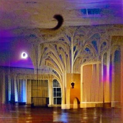 Moonlit Prince Dancing in Empty Ballroom