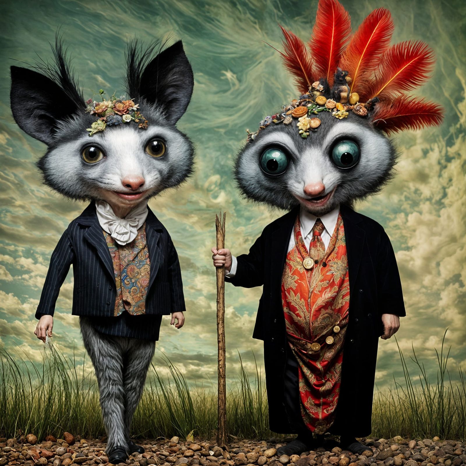 Surreal Alien Restaurant Celebration: Professional Photograp...