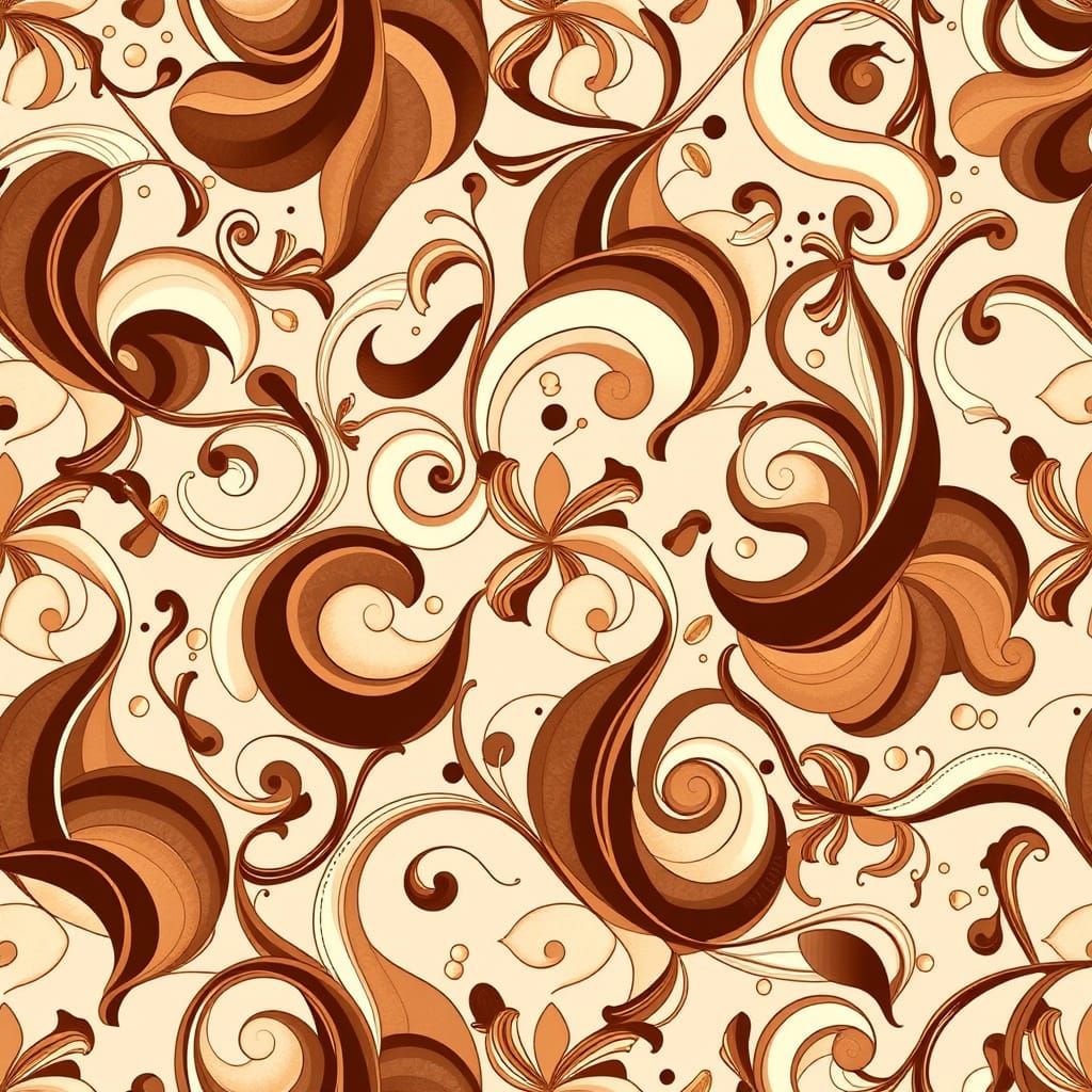 Warm and Inviting Surface Pattern Design in Mocha Mousse Col...