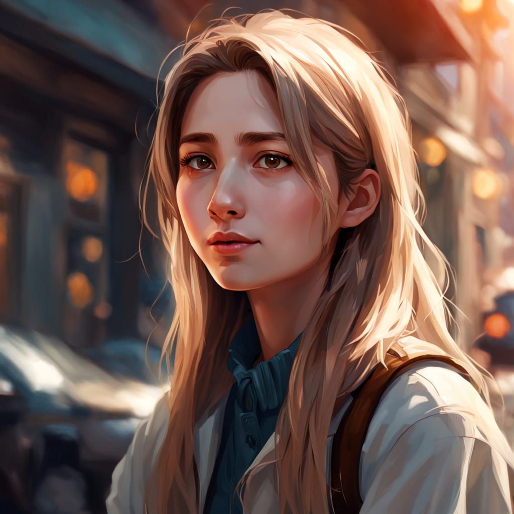 Portrait of a Caring, Smart, Professional Person in Digital ...