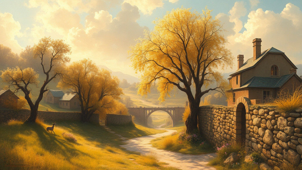 Idyllic Landscape in the Style of Old Masters