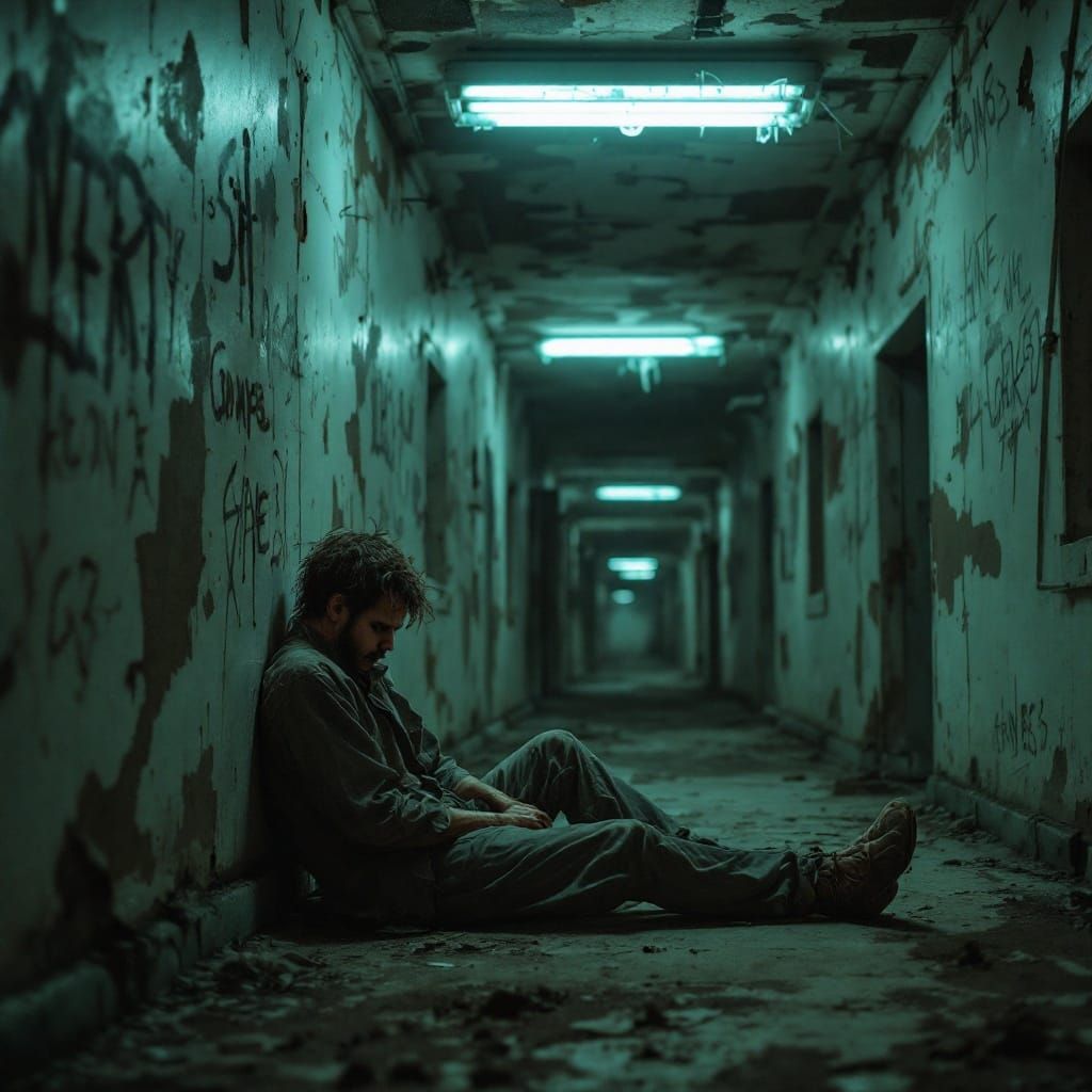 Abandoned Asylum Chamber in Distressing Decay