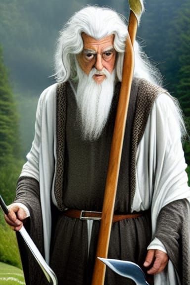 Gandalf the White: A Fantasy Wizard Portrait