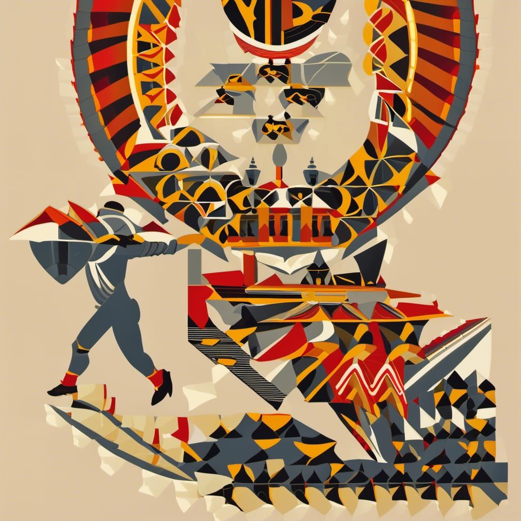 Surreal Heart Within Heart: Dark Pop Art