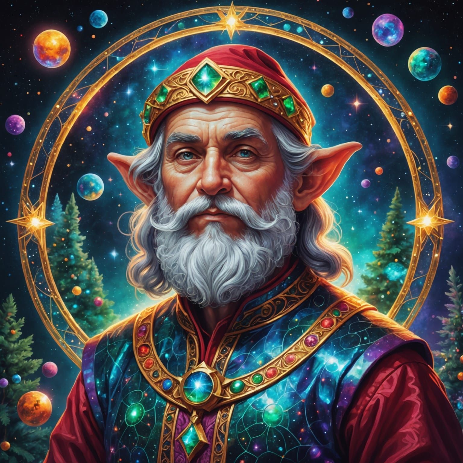 Astral Cosmic Elf Illustration by Pablo Amaringo