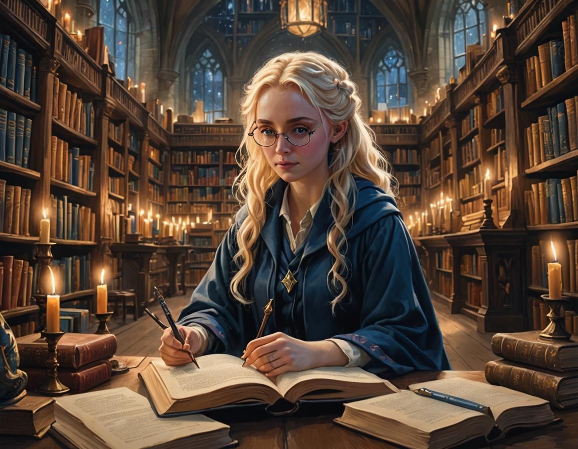 Luna Lovegood Studying at Hogwarts, Dreamy Lighting