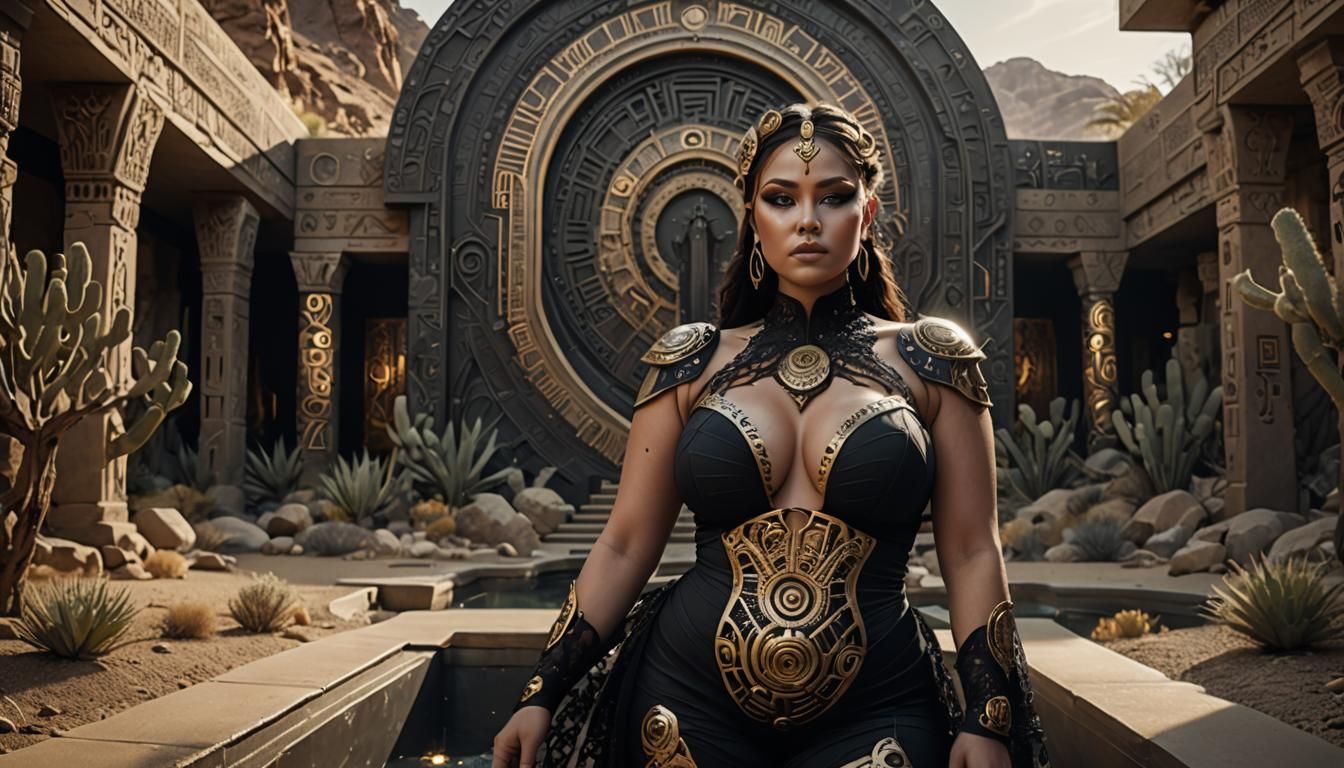 Shapely woman of the future