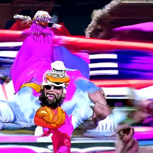 Macho Man Versus Trump: An AI-Generated Wrestling Match