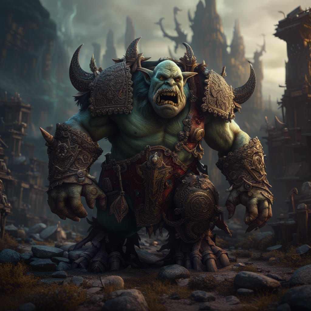 Ogre in Warhammer Old World Fantasy Concept Art