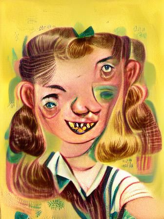 Elementary School Portrait: A 1950s Character Study