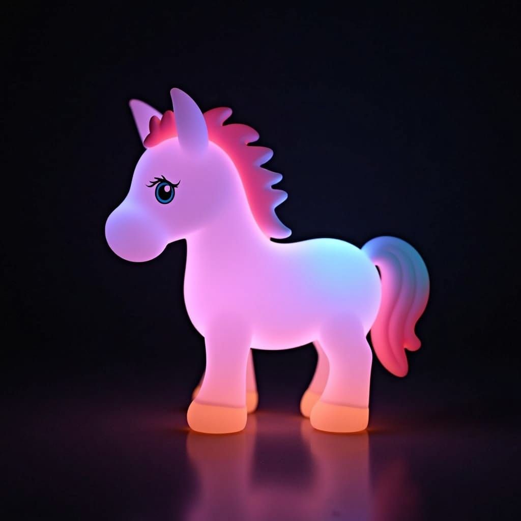 Radiant Horse: A Glowing Spectacle of Color